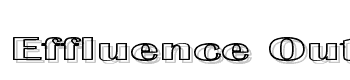 Effluence-Outlined font